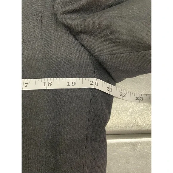 Hickey Freeman Boardroom Blazer Jacket Mens 41 Long Black 100% Wool Sport Coat - Picture 7 of 16